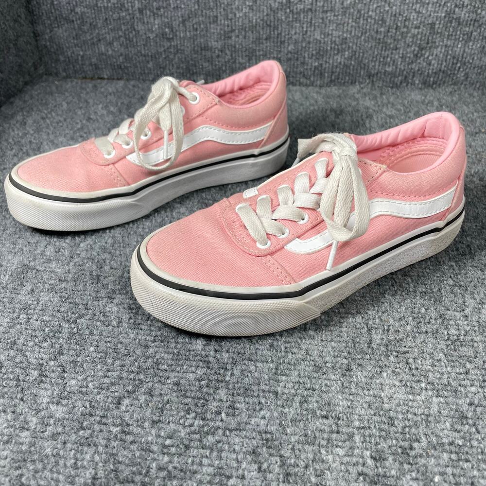 Vans US Missy Shoes Girls 13 Pink Canvas Old Skool Casual Skater